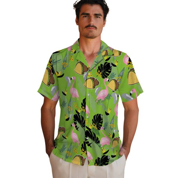 Capybara Flamingo Leaves Hawaiian Shirt High quality