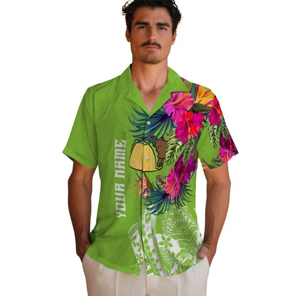 Capybara Floral Polynesian Hawaiian Shirt High quality