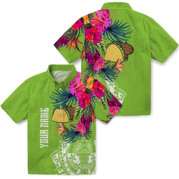 Capybara Floral Polynesian Hawaiian Shirt Latest Model