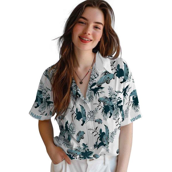 Car Botanical Theme Hawaiian Shirt Trendy