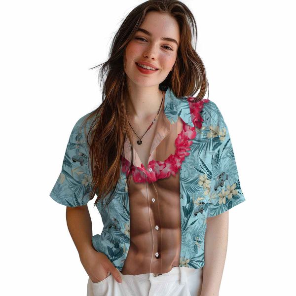 Car Chest Illusion Hawaiian Shirt Trendy