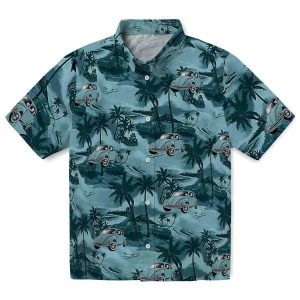 Car Coastal Palms Hawaiian Shirt Best selling
