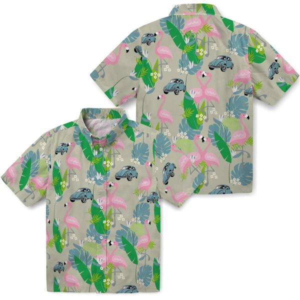 Car Flamingo Foliage Hawaiian Shirt Latest Model