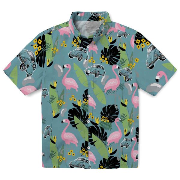 Car Flamingo Leaves Hawaiian Shirt Best selling