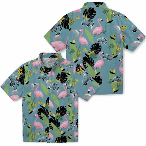 Car Flamingo Leaves Hawaiian Shirt Latest Model