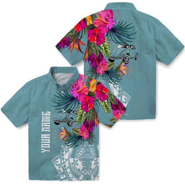 Car Floral Polynesian Hawaiian Shirt Latest Model