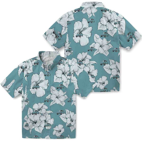 Car Hibiscus Blooms Hawaiian Shirt Latest Model