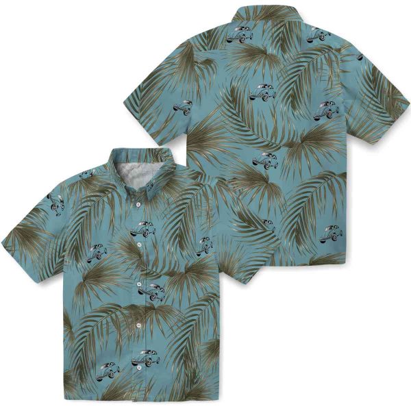 Car Leafy Palms Hawaiian Shirt Latest Model