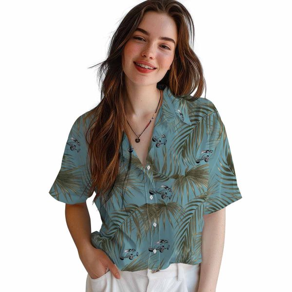 Car Leafy Palms Hawaiian Shirt Trendy