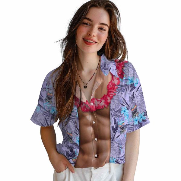 Cat Chest Illusion Hawaiian Shirt Trendy