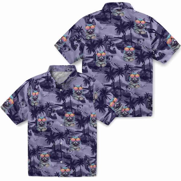 Cat Coastal Palms Hawaiian Shirt Latest Model