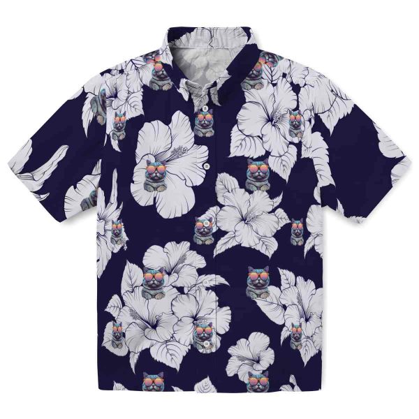 Cat Hibiscus Blooms Hawaiian Shirt Best selling