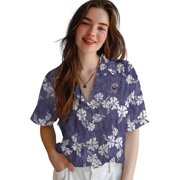 Cat Hibiscus Clusters Hawaiian Shirt Trendy