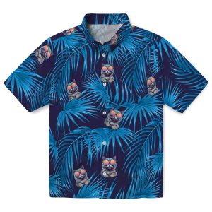 Cat Leafy Palms Hawaiian Shirt Best selling