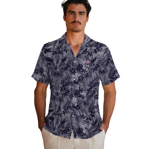 Cat Leafy Pattern Hawaiian Shirt High quality