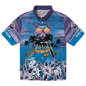 Cat Tropical Canoe Hawaiian Shirt Best selling
