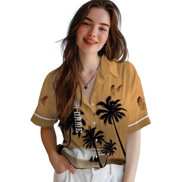 Chicken Beach Sunset Hawaiian Shirt Trendy