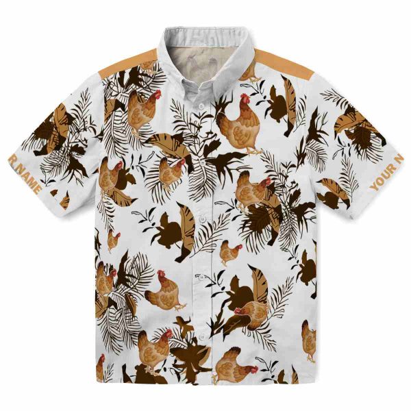 Chicken Botanical Theme Hawaiian Shirt Best selling