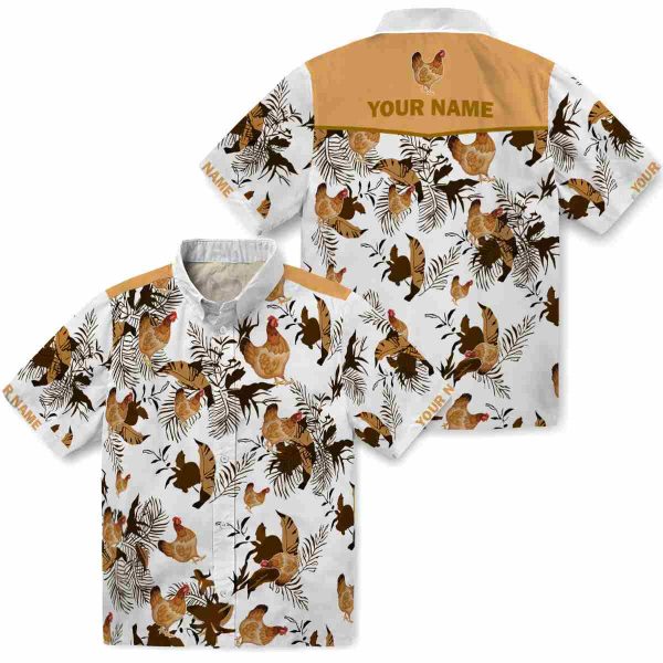 Chicken Botanical Theme Hawaiian Shirt Latest Model