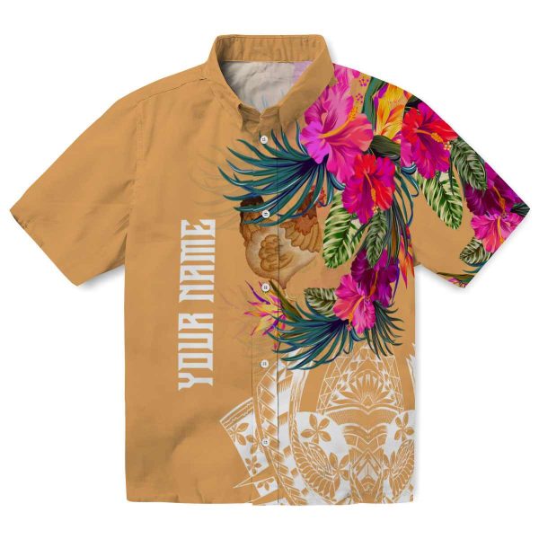 Chicken Floral Polynesian Hawaiian Shirt Best selling