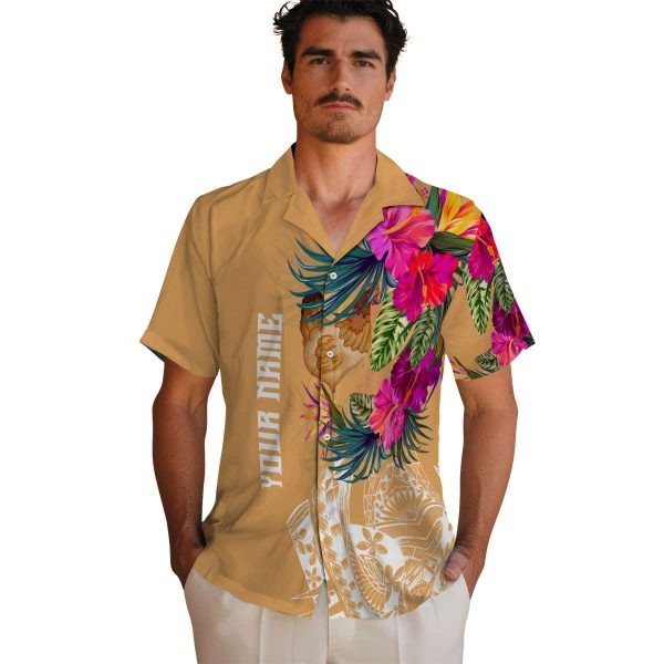 Chicken Floral Polynesian Hawaiian Shirt High quality