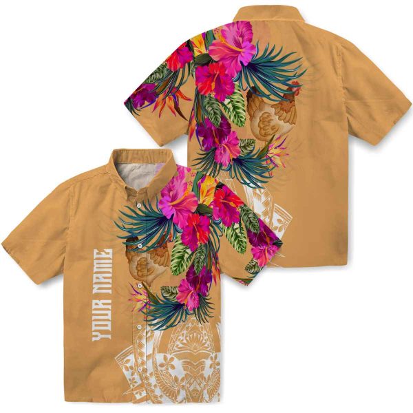 Chicken Floral Polynesian Hawaiian Shirt Latest Model