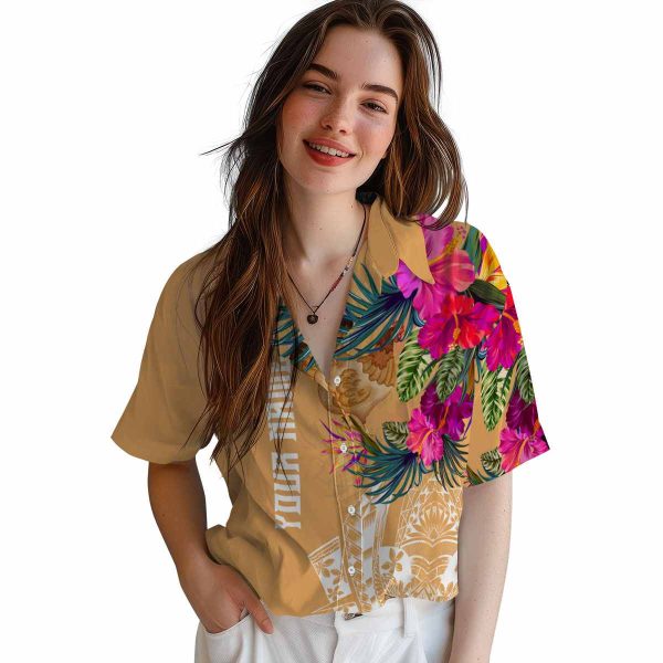 Chicken Floral Polynesian Hawaiian Shirt Trendy