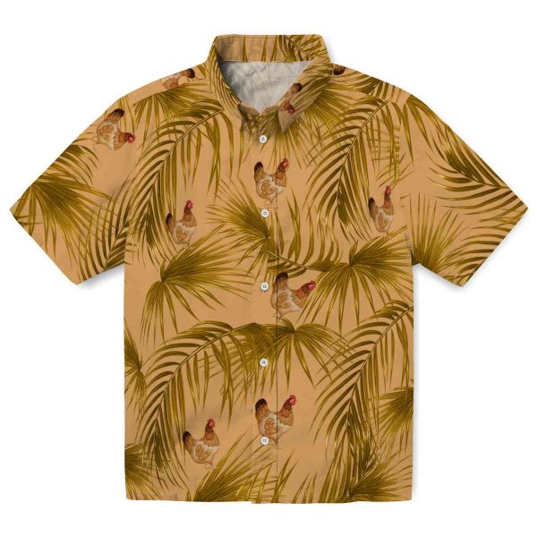 Chicken Leafy Palms Hawaiian Shirt Best selling