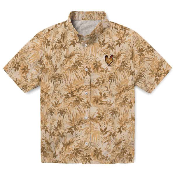 Chicken Leafy Pattern Hawaiian Shirt Best selling