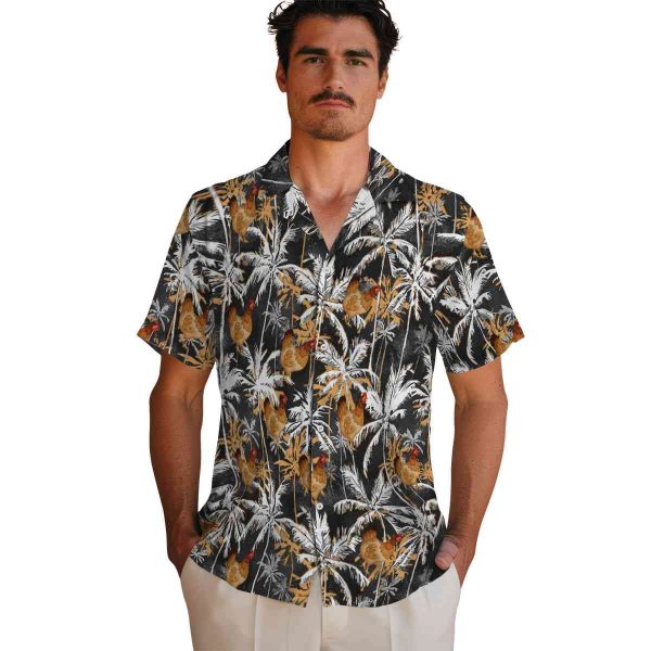 Chicken Palm Pattern Hawaiian Shirt High quality