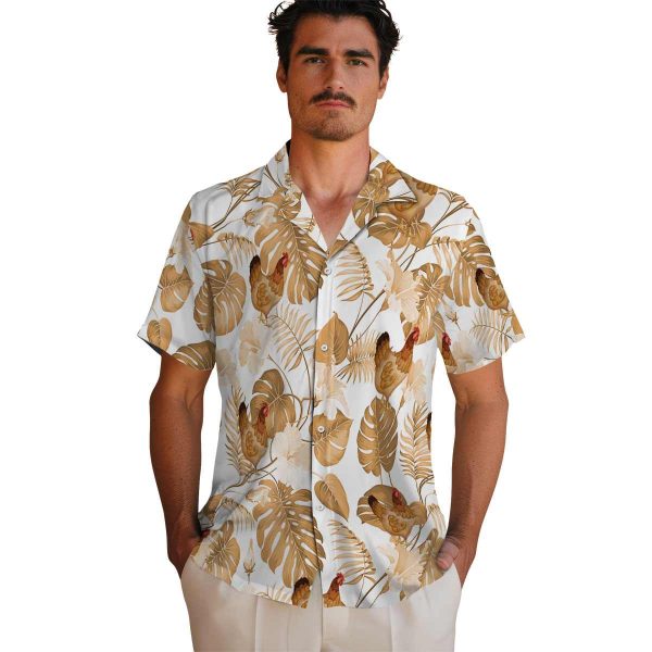 Chicken Tropical Plants Hawaiian Shirt High quality