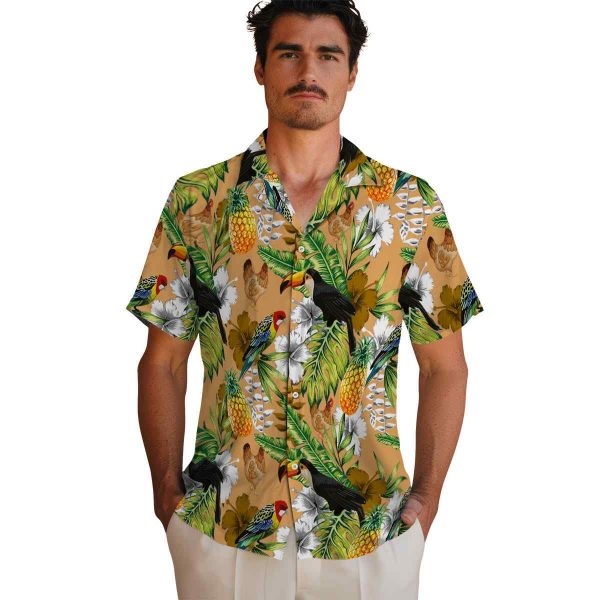 Chicken Tropical Toucan Hawaiian Shirt High quality