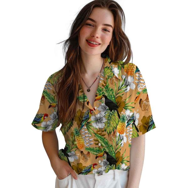 Chicken Tropical Toucan Hawaiian Shirt Trendy