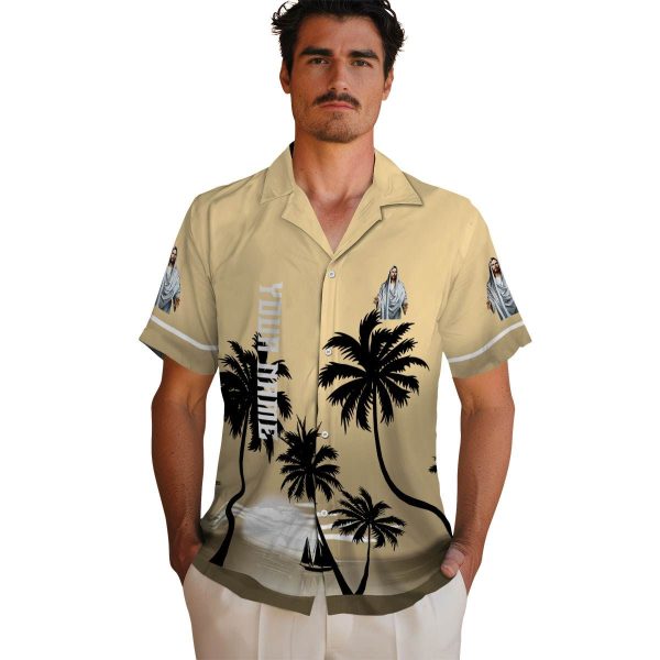 Christian Beach Sunset Hawaiian Shirt High quality