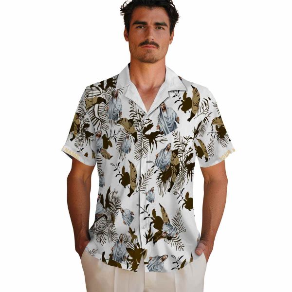 Christian Botanical Theme Hawaiian Shirt High quality