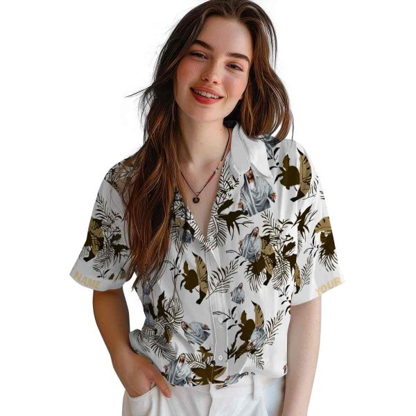 Christian Botanical Theme Hawaiian Shirt Trendy