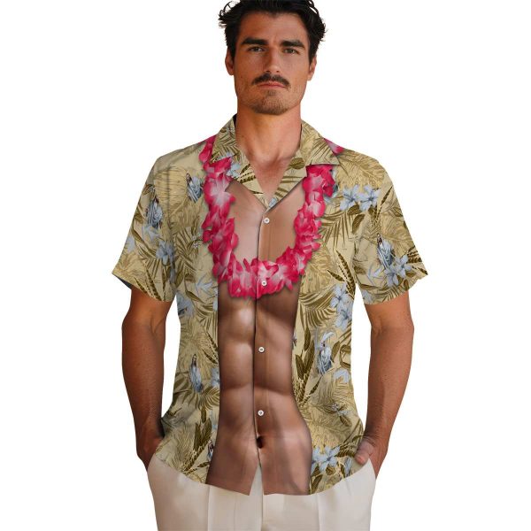 Christian Chest Illusion Hawaiian Shirt High quality