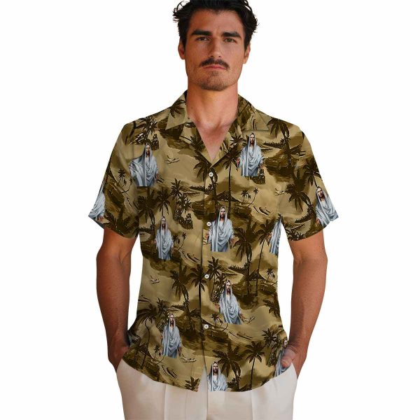 Christian Coastal Palms Hawaiian Shirt High quality