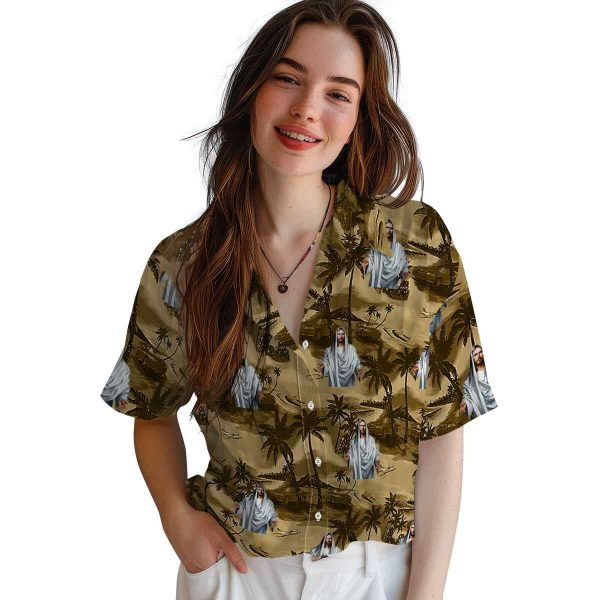 Christian Coastal Palms Hawaiian Shirt Trendy