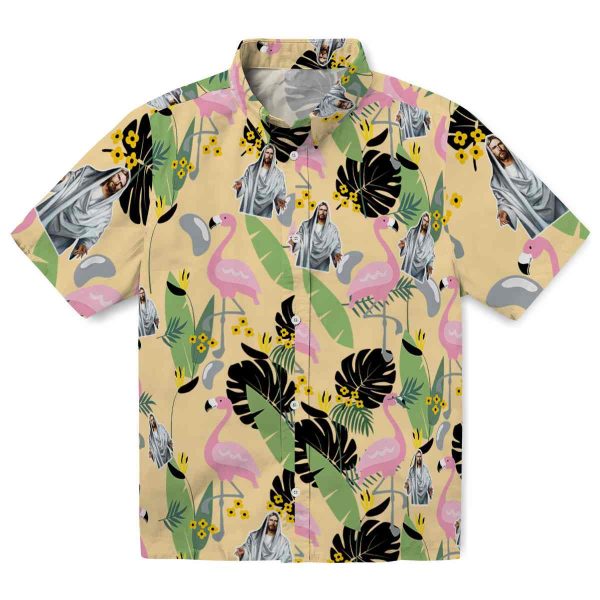 Christian Flamingo Leaves Hawaiian Shirt Best selling