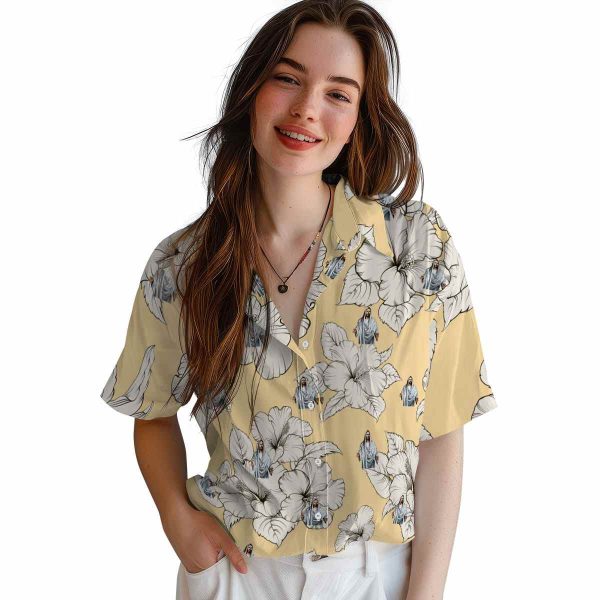 Christian Hibiscus Blooms Hawaiian Shirt Trendy