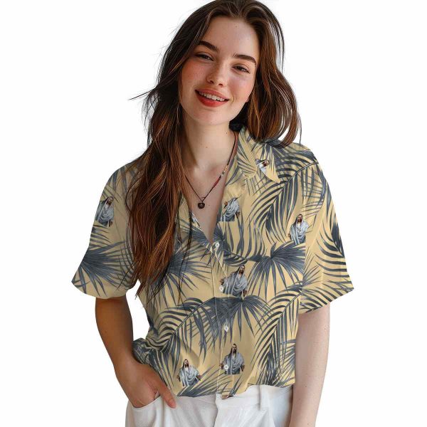 Christian Leafy Palms Hawaiian Shirt Trendy