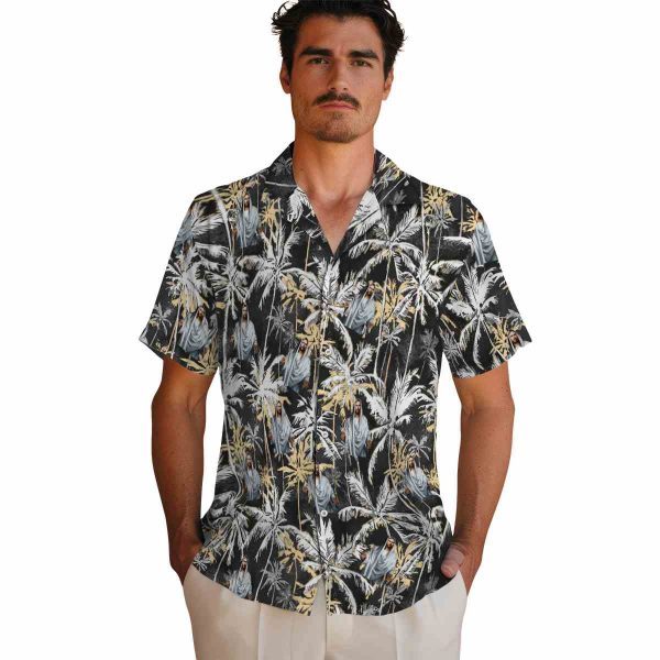 Christian Palm Pattern Hawaiian Shirt High quality