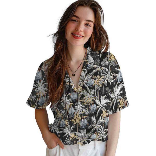 Christian Palm Pattern Hawaiian Shirt Trendy