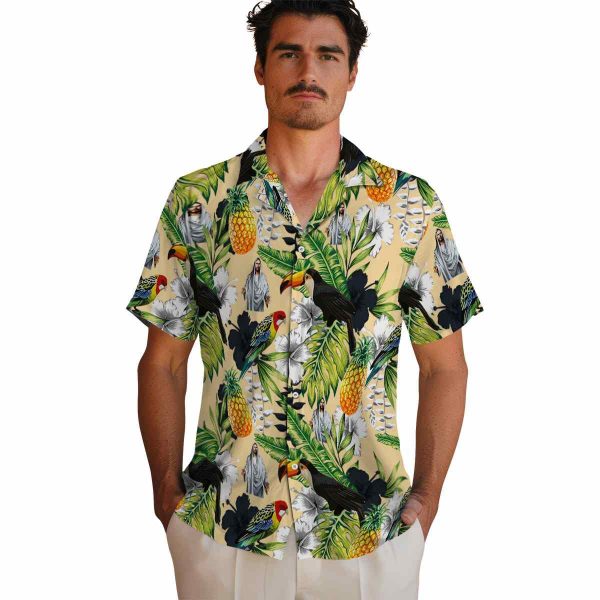 Christian Tropical Toucan Hawaiian Shirt High quality