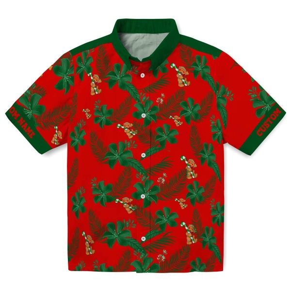 Christmas Botanical Print Hawaiian Shirt Best selling