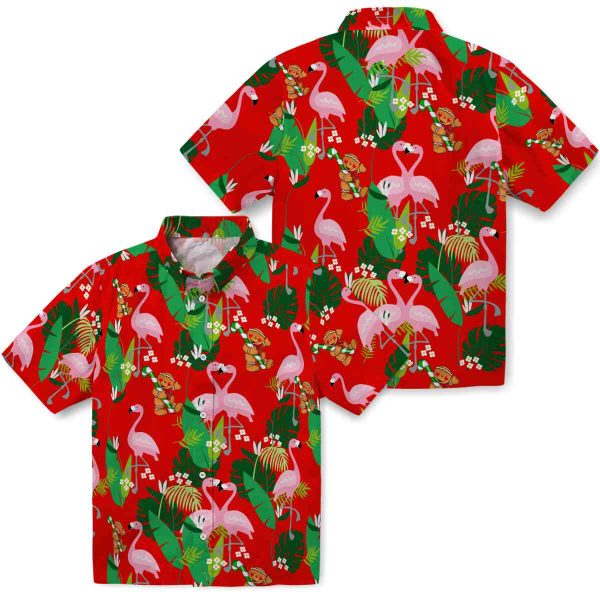 Christmas Flamingo Foliage Hawaiian Shirt Latest Model