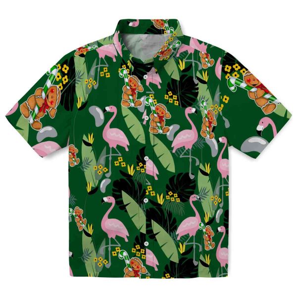 Christmas Flamingo Leaves Hawaiian Shirt Best selling