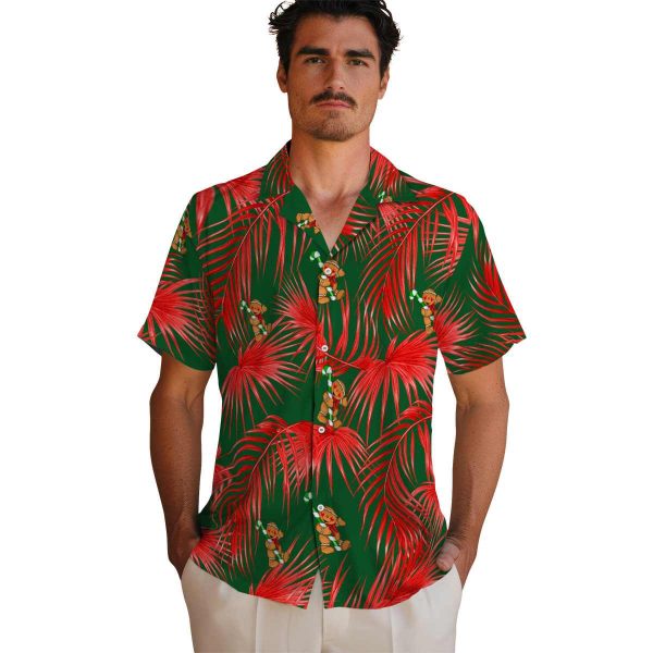 Christmas Leafy Palms Hawaiian Shirt High quality