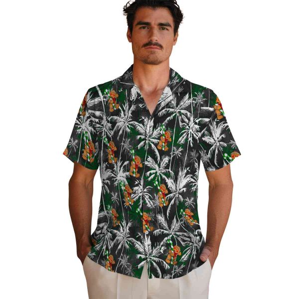 Christmas Palm Pattern Hawaiian Shirt High quality